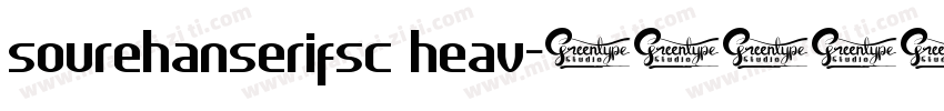 sourehanserifsc heav字体转换